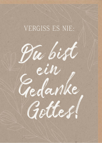 Faltkarte alive Vergiss es nie - Psalm 139:14-18