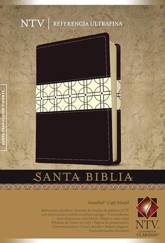 Espagnol, Bible, Nueva Traduccion Viviente, similicuir souple noire - Santa Biblia Referencia...