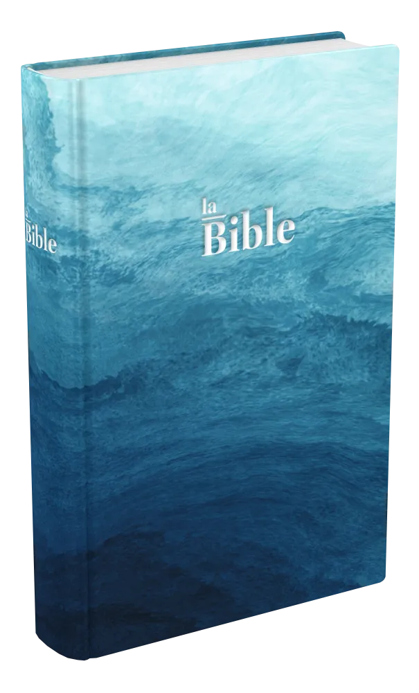 Französisch - Bible Darby, format compact, bleu quadri - couverture rigide