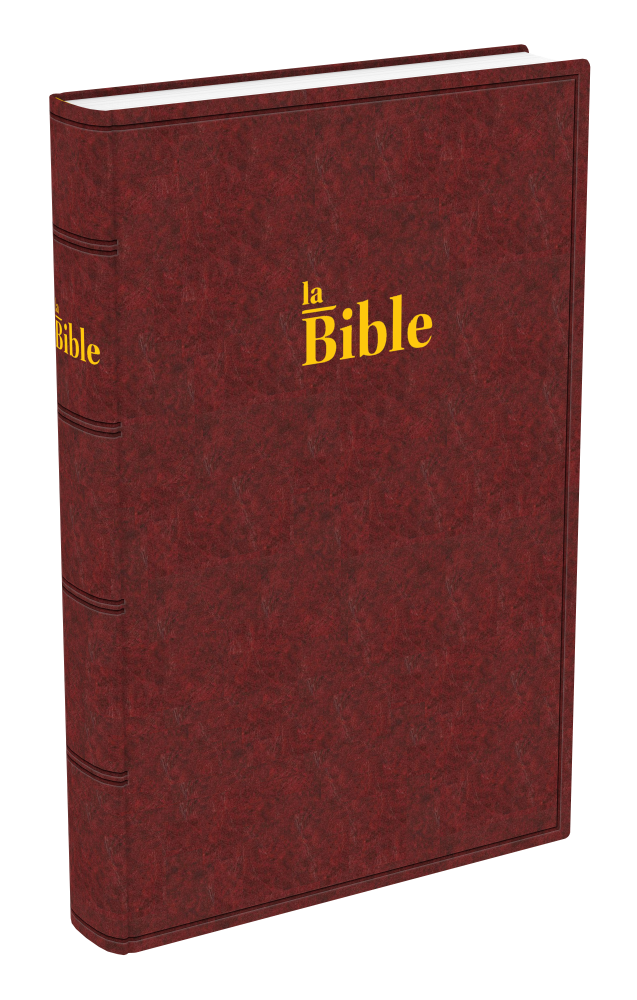 Bible Darby, grand format, brun-rouge - couverture rigide