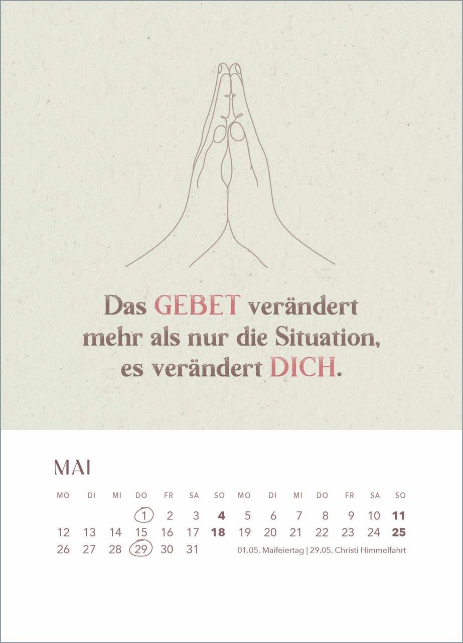 Hoffnung für immer - Tischkalender mit Holzaufsteller