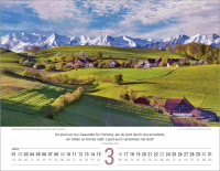 Calendrier Paysages Suisses - Allemand, Calendrier mural