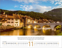 Calendrier Paysages Suisses - Allemand, Calendrier mural