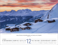 Calendrier Paysages Suisses - Allemand, Calendrier mural