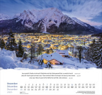 Calendrier Montagnes trilingue: allemand, français, anglais - Mural