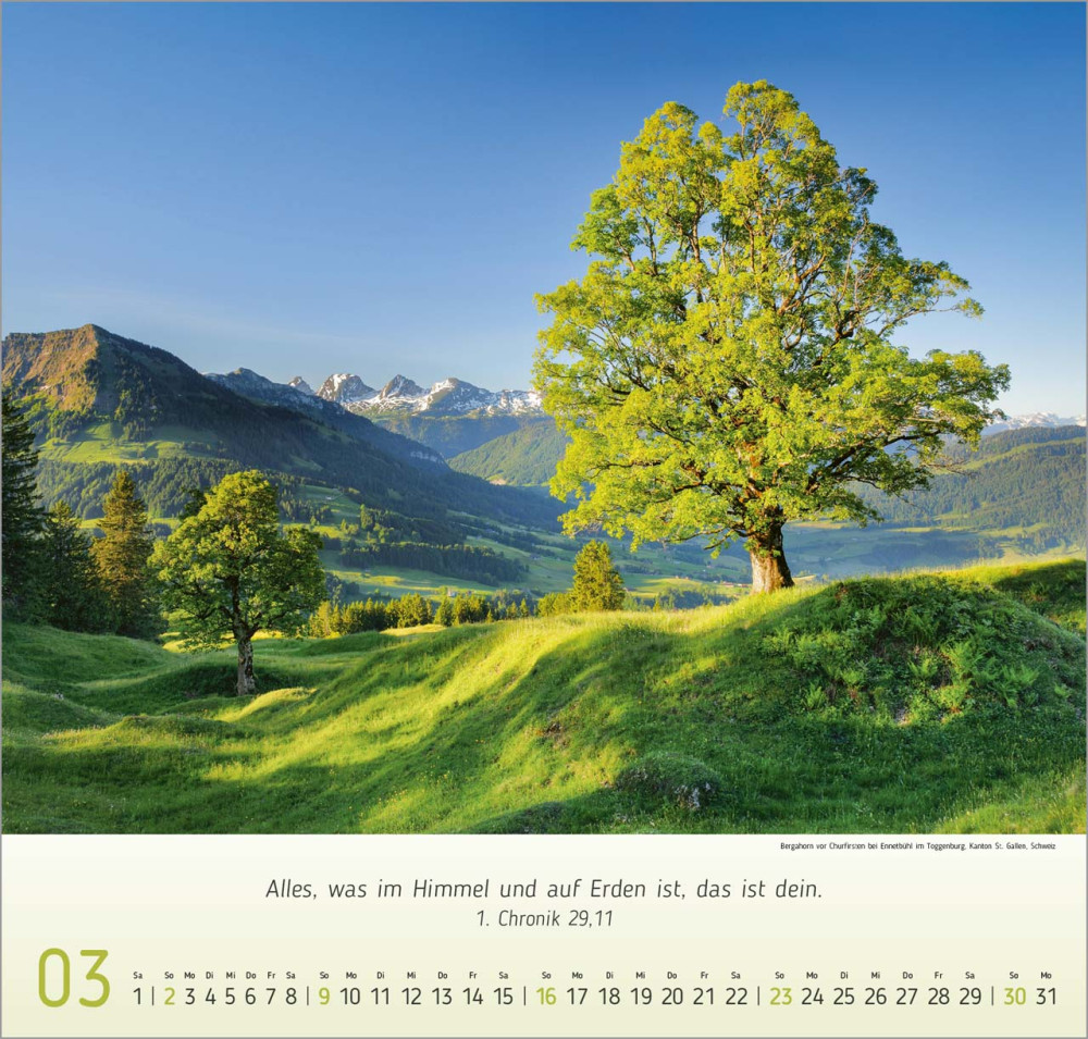 Berg Impressionen - Wandkalender