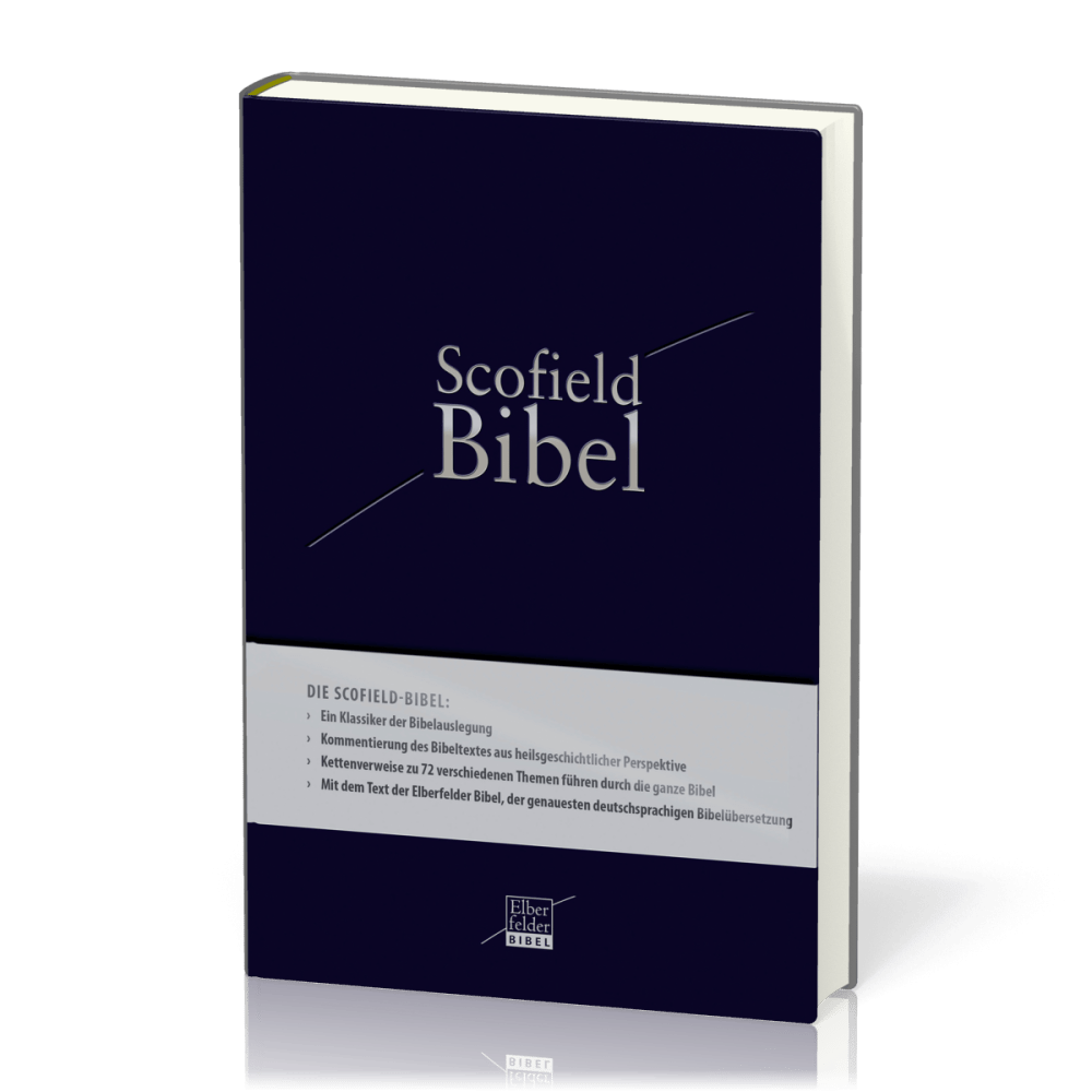 Scofield Bibel Elberfelder, Studienbibel - Kunstleder blau, einspaltig