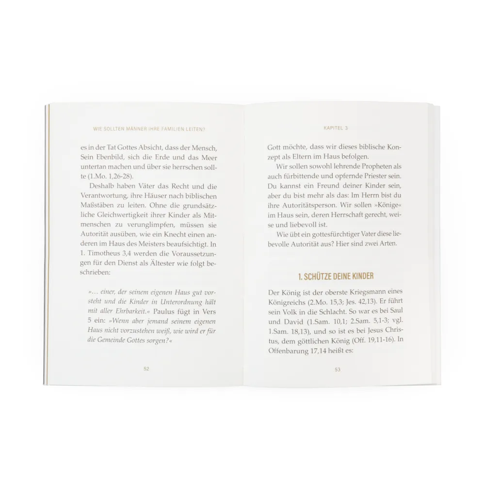 Wie sollten Männer ihre Familien leiten ? - Kleine VOH-Reihe