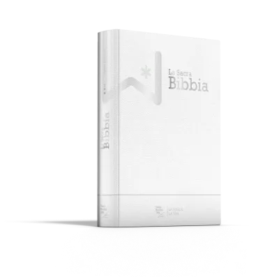 Italien, NR2006, Bible à parallèles - couverture souple en fibrocuir blanc