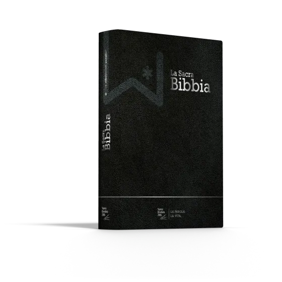 Italien, NR2006, Bible à parallèles - couverture souple, en fibrocuir noir