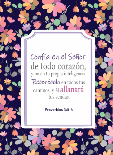 Confía en el Señor – Proverbios 3:5-6 - Diario y Cuaderno de Notas