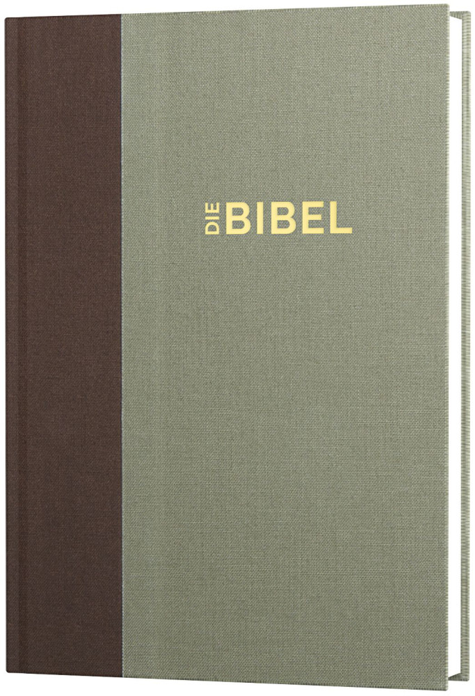 Allemand, Bible, Schlachter 2000 - Édition standard (Toile duo marron/kaki, couverture rigide)