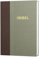 Allemand, Bible, Schlachter 2000 - Édition standard (Toile duo marron/kaki, couverture rigide)