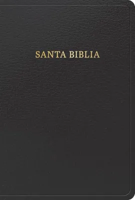 Espagnol, Bible, Reina Valera 1960, gros caractères, moyen format, similicuir noir - letra grande...