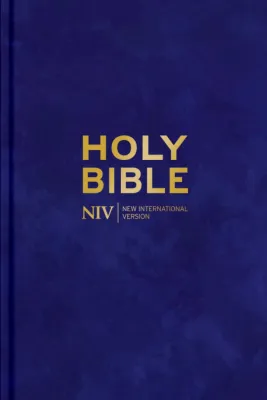 Anglais, Bible, New International Version, Caractères agrandis, compacte, rigide bleue - NIV...