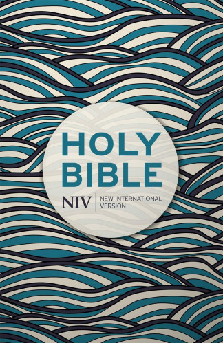 Anglais, Bible, New International Version, brochée, couverture illustrée vagues - NIV Holy Bible