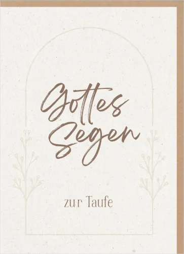 Faltkarte - Gottes Segen zur Taufe - Galater 3,26.27