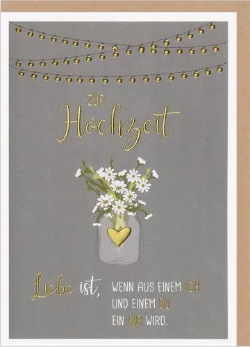 Faltkarten Zur Hochzeit Liebe ist…