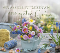 Aufstellbuch gross - Im Garten zuhause - mit 24 Postkarten