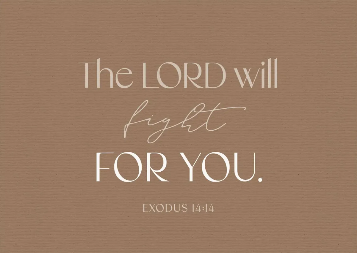 Postkarten Fight - Exodus 14:14