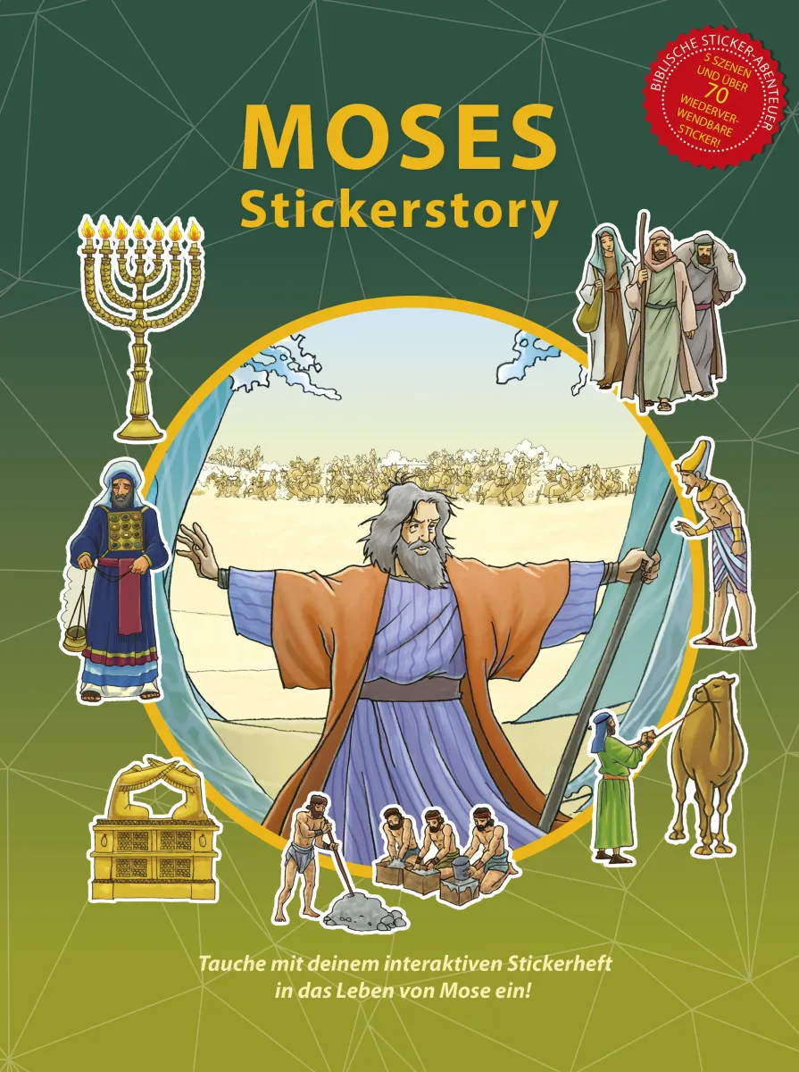 Moses Stickerstory - Mit mehr als 70 wiederverwendbaren Stickern