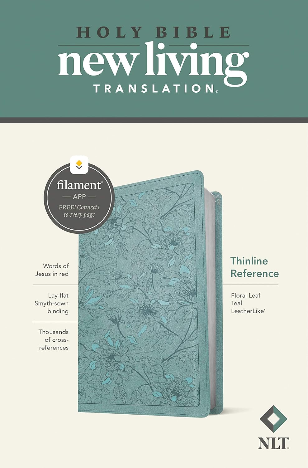 Anglais, Bible, New Living Translation, Thinline Reference Bible, Filament Enabled - NLT Bible...