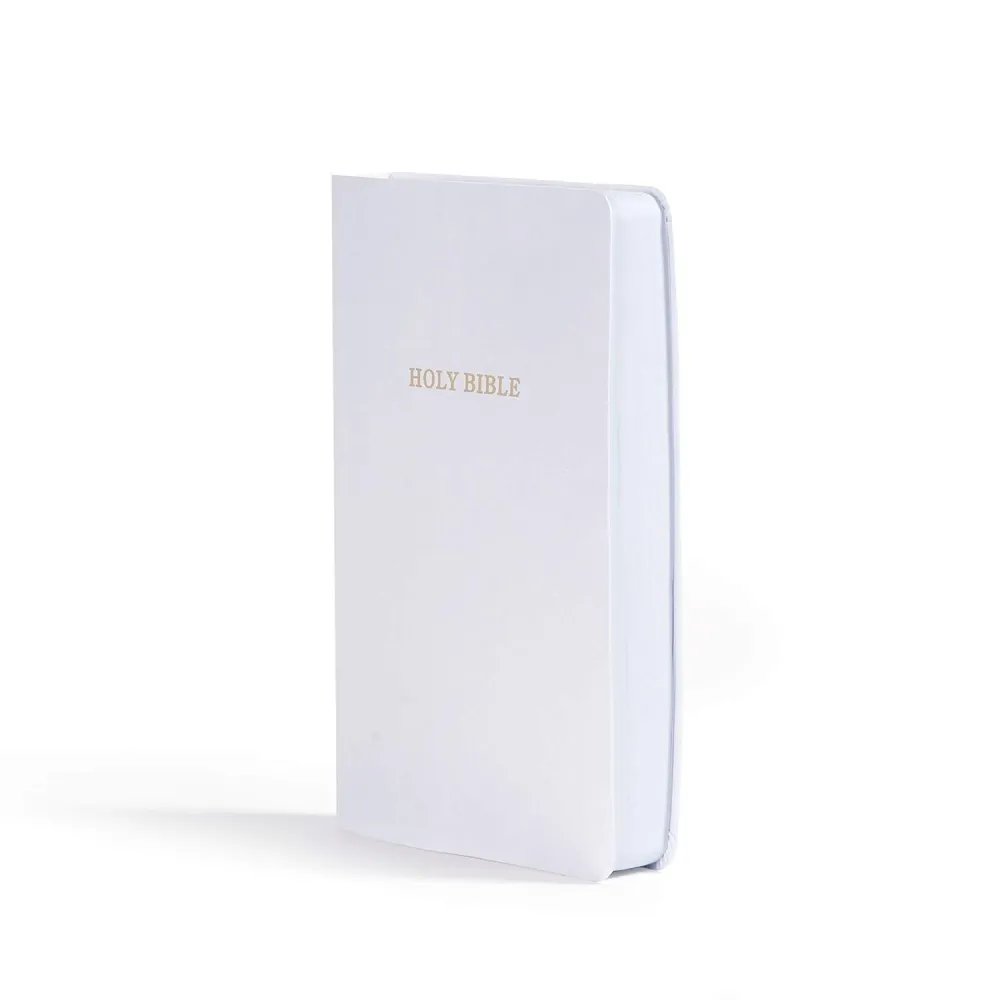 Anglais, Bible KJV, similicuir, blanche, Gift & Award