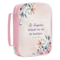 Pochette Bible large "Le Seigneur remplit ma vie de bonheur"