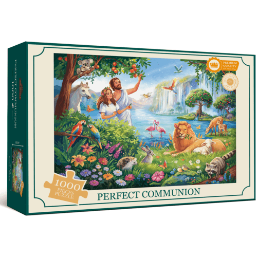 Puzzle à 1000 pièces "perfect communion" - Adam et Eve au jardin d'Edèn