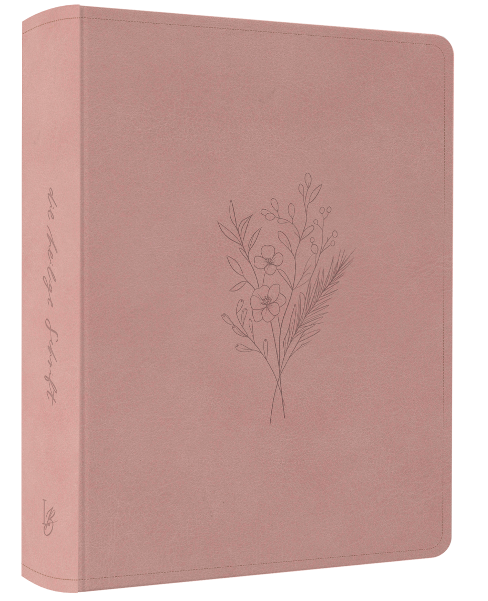 NeÜ bibel.heute Liebezurbibel (Schreibrandbibel FLORA) - Flexibler Kunstledereinband - rosa mit...