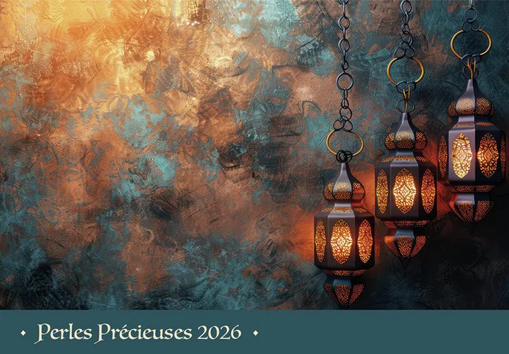 Perles précieuses - calendrier éphéméride, bloc et plaque