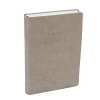 Bible Darby édition de Rolle, grand format, similicuir beige, souple
