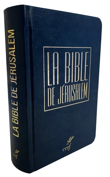 Bible de Jérusalem, de poche, reliée similicuir bleue