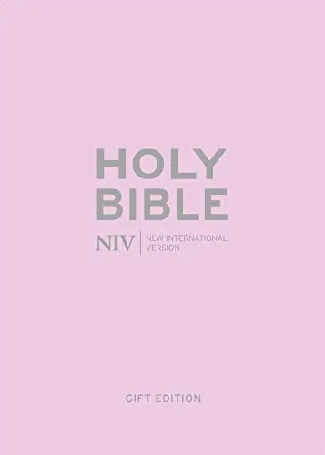 Anglais, Bible NIV, format poche, simili rose, tranche argent - NIV Pocket Pastel Pink Soft-tone...