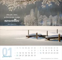 Vivre, avec méditations - Calendrier cartes postales, de table