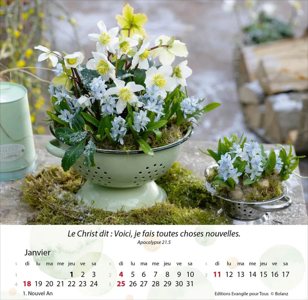 Jardins, Merveilles de la création - Calendrier de table