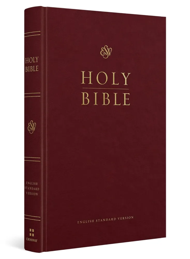 Anglais, Bible, English Standard Version, moyen format, reliée rigide bordeaux - ESV Church Bible...