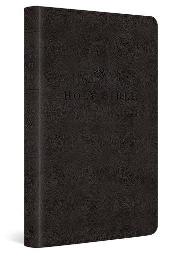 Anglais, Bible, English Standard Version, moyen format, simili noir - ESV Premium Church Bible...