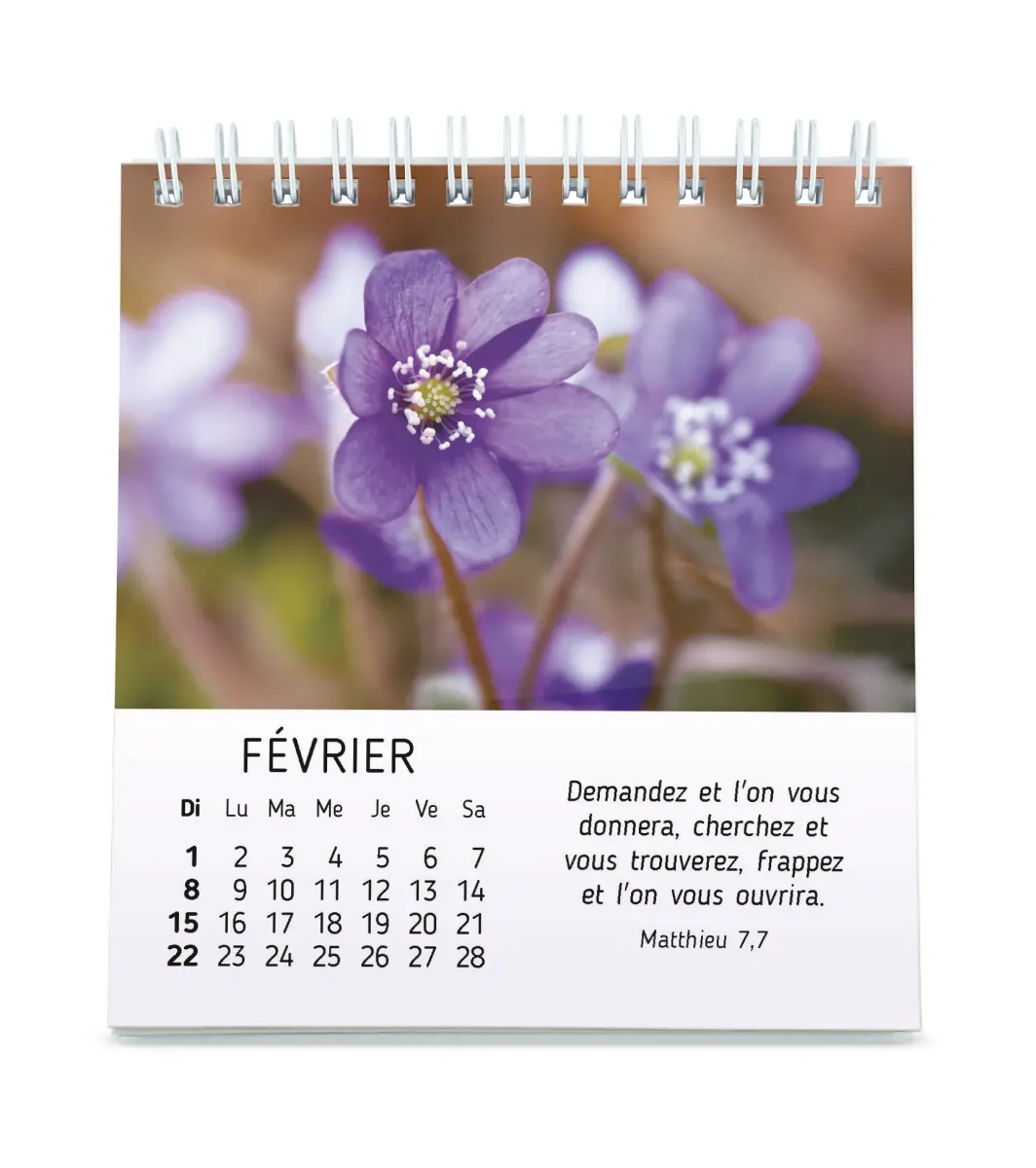 Floralies - calendrier de table