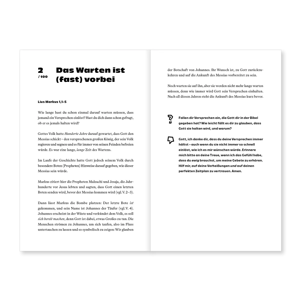 Beste Nachricht ever - In 100 Andachten durch das Markusevangelium