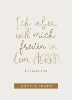 Postkarten Freude im Herrn - Habakuk 3,18
