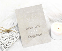Postkarten His Kingdom - Matthew 6,33