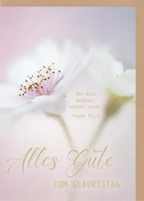 Faltkarte Geburtstag Psalm 121,3