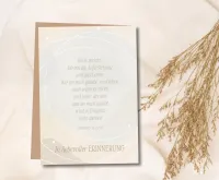 Faltkarte In liebevoller Erinnerung - Johannes 11, 25-26