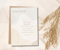 Faltkarte Herzliches BEILEID - Johannes 10,28