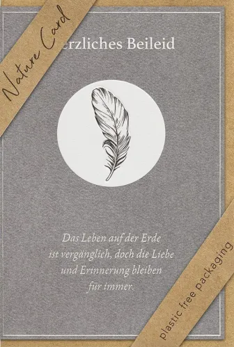 Faltkarte - Herzliches Beileid