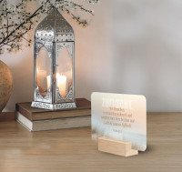 Minikarten-Box „Viel Zuversicht" - 30 Bibelverse Trost und Zuversicht
mit Edlem Holzaufsteller