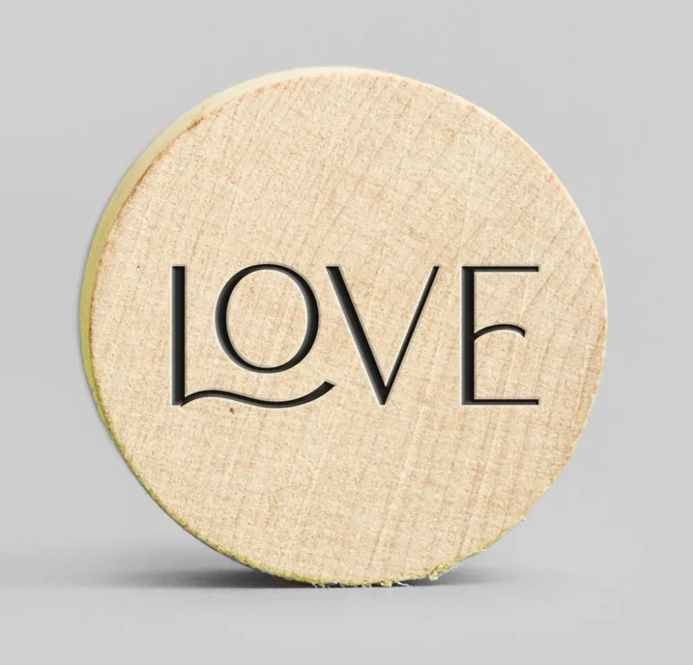 Holzmagnete Love