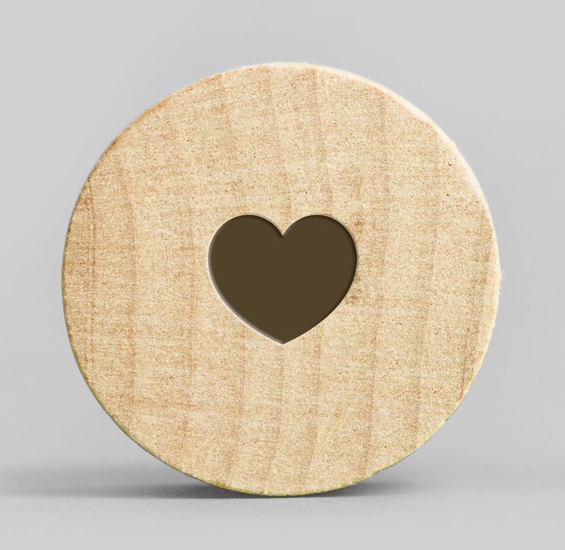 Holzmagnete Herz