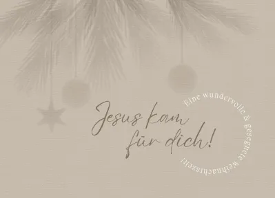Postkarten Jesus kam für dich! - Johannes 1,14